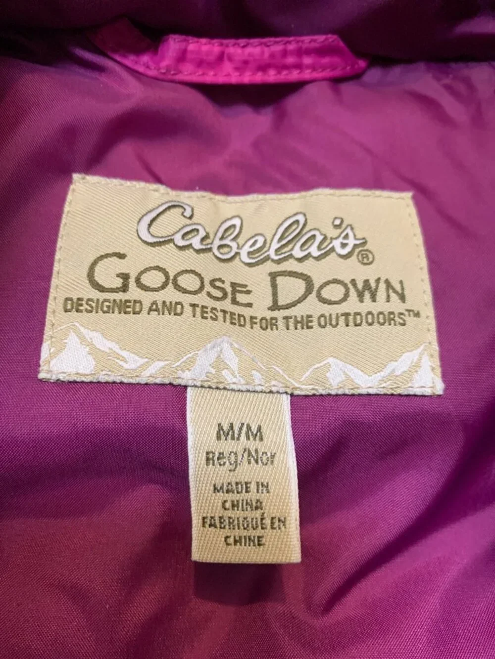 Cabela’s Women’s Goose Down Medium 650 Puffer Vest Pink
